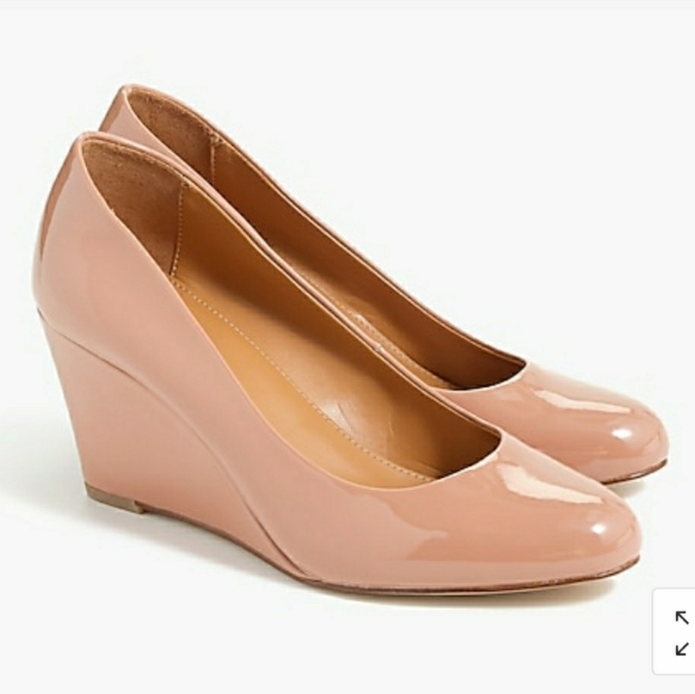 J Crew Patent Leather Wedges